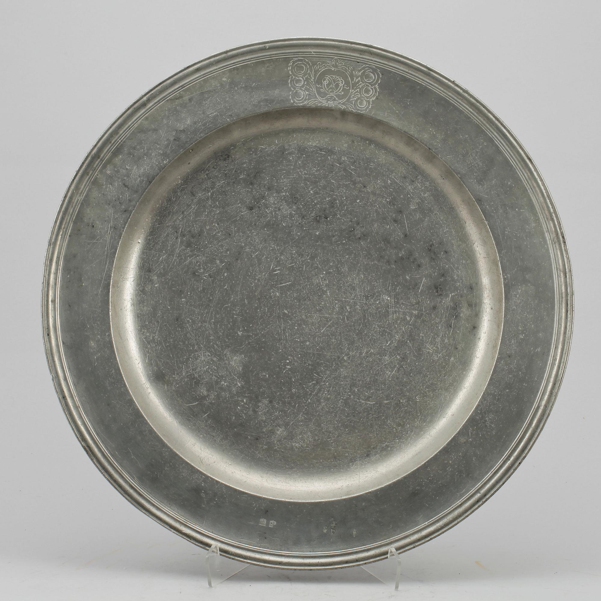 FAT, tenn, otydliga stämplar, 1700-tal.