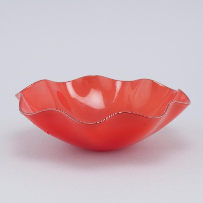 SVEN PALMQVIST, skål, glas, "Kantara", Orrefors, 1940/60-tal.