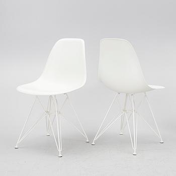 Charles & Ray Eames, chairs, 6 pcs, "Plastic chair DSR", Vitra, 2020.