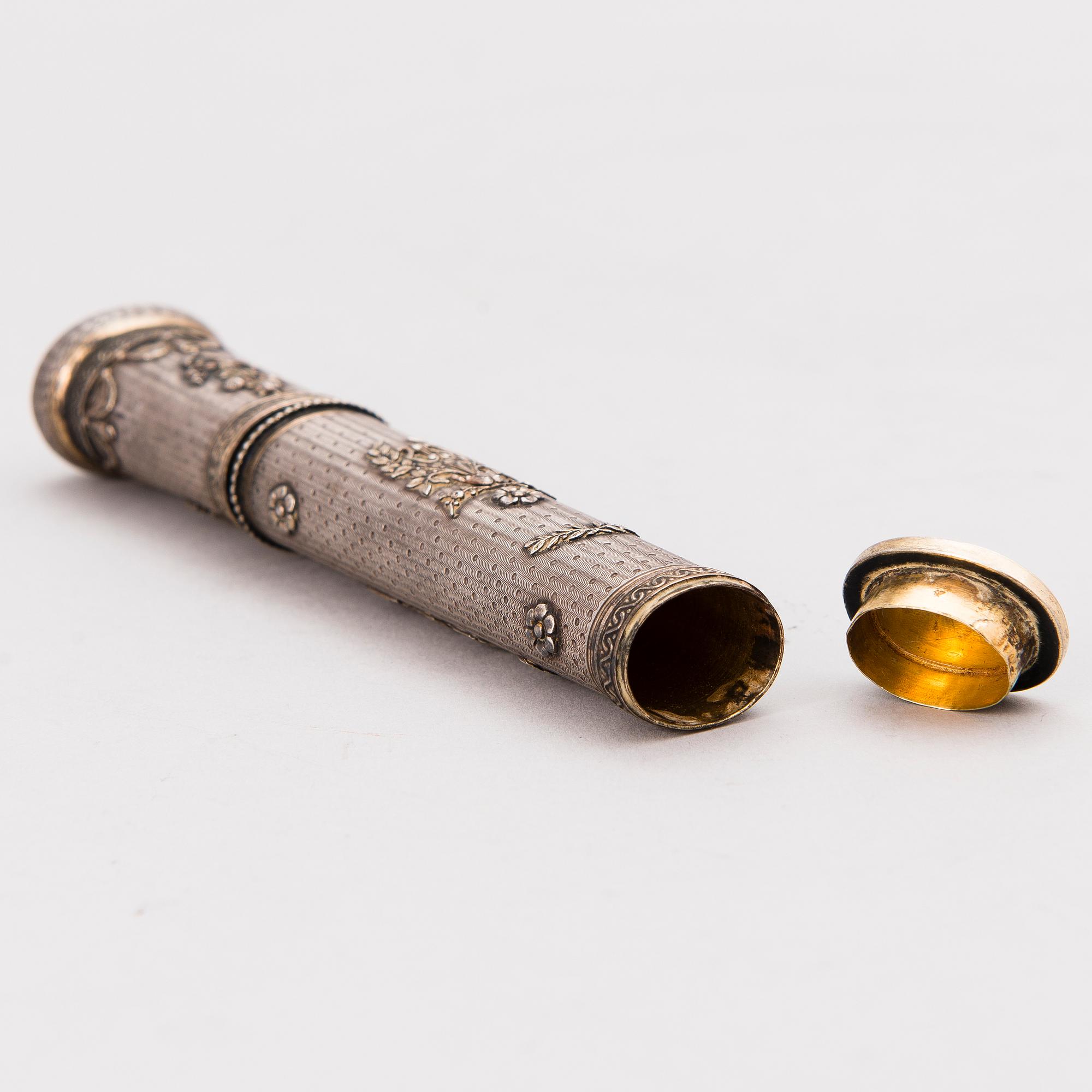 A French silver signet stamp, maker's mark E.G., second half of 19th Century.