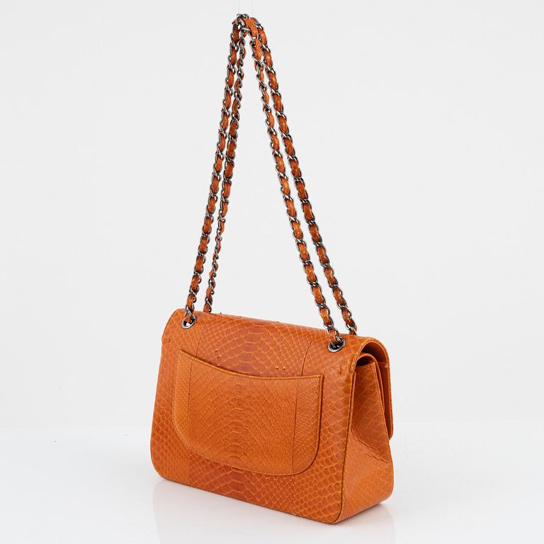 Chanel, "Python Jumbo Double Flap Bag", 2014.
