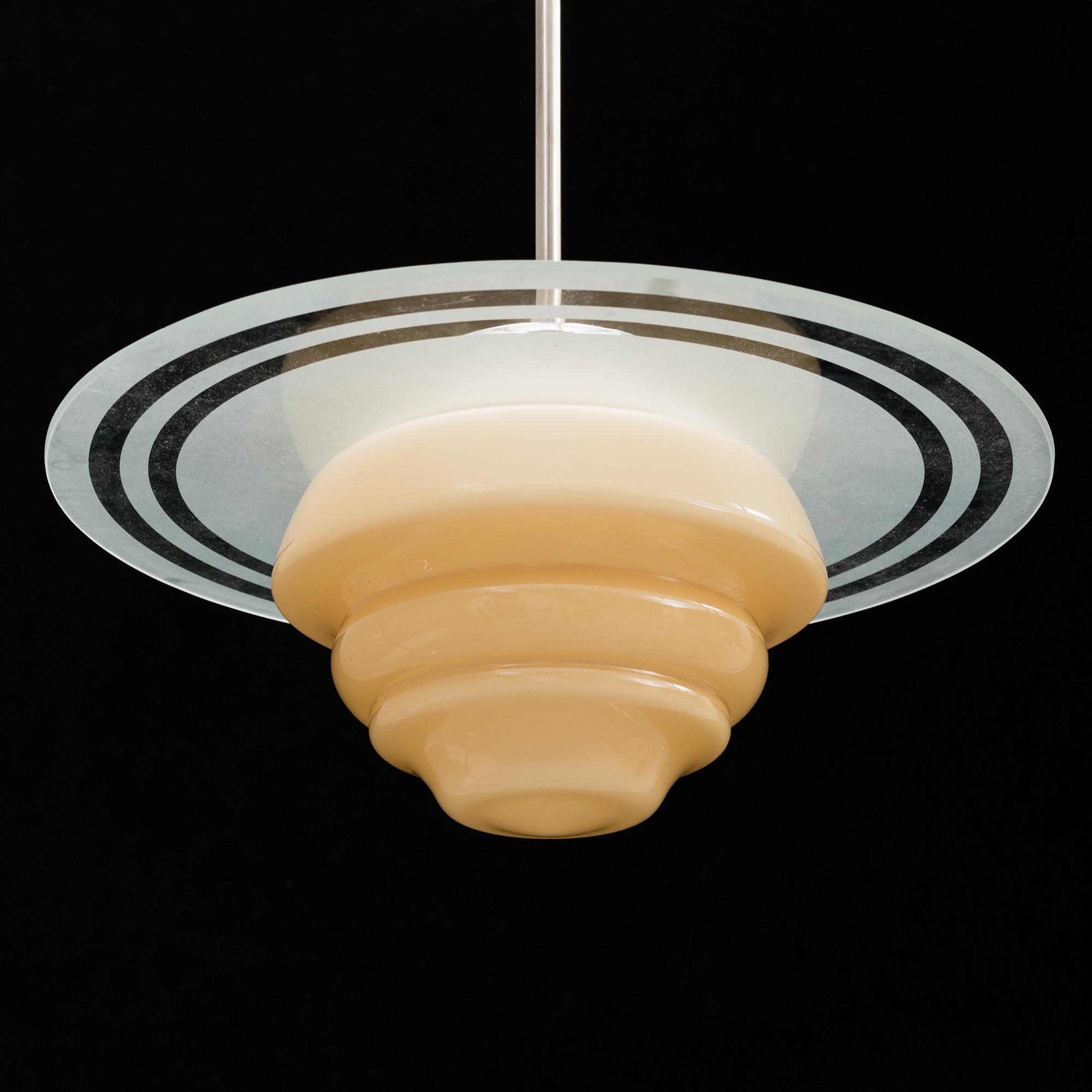 a 'Saturnus' ceiling light from the 1930's.