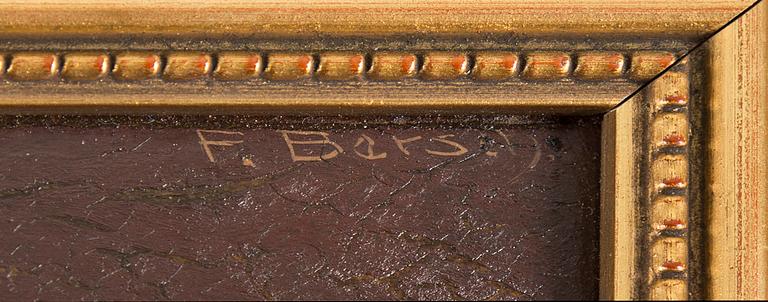 UNKNOWN ARTIST, oil on board, indistinct signare.