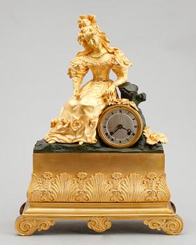 BORDSPENDYL, Petel & Cie, Paris, Frankrike, 1800-talets första hälft.