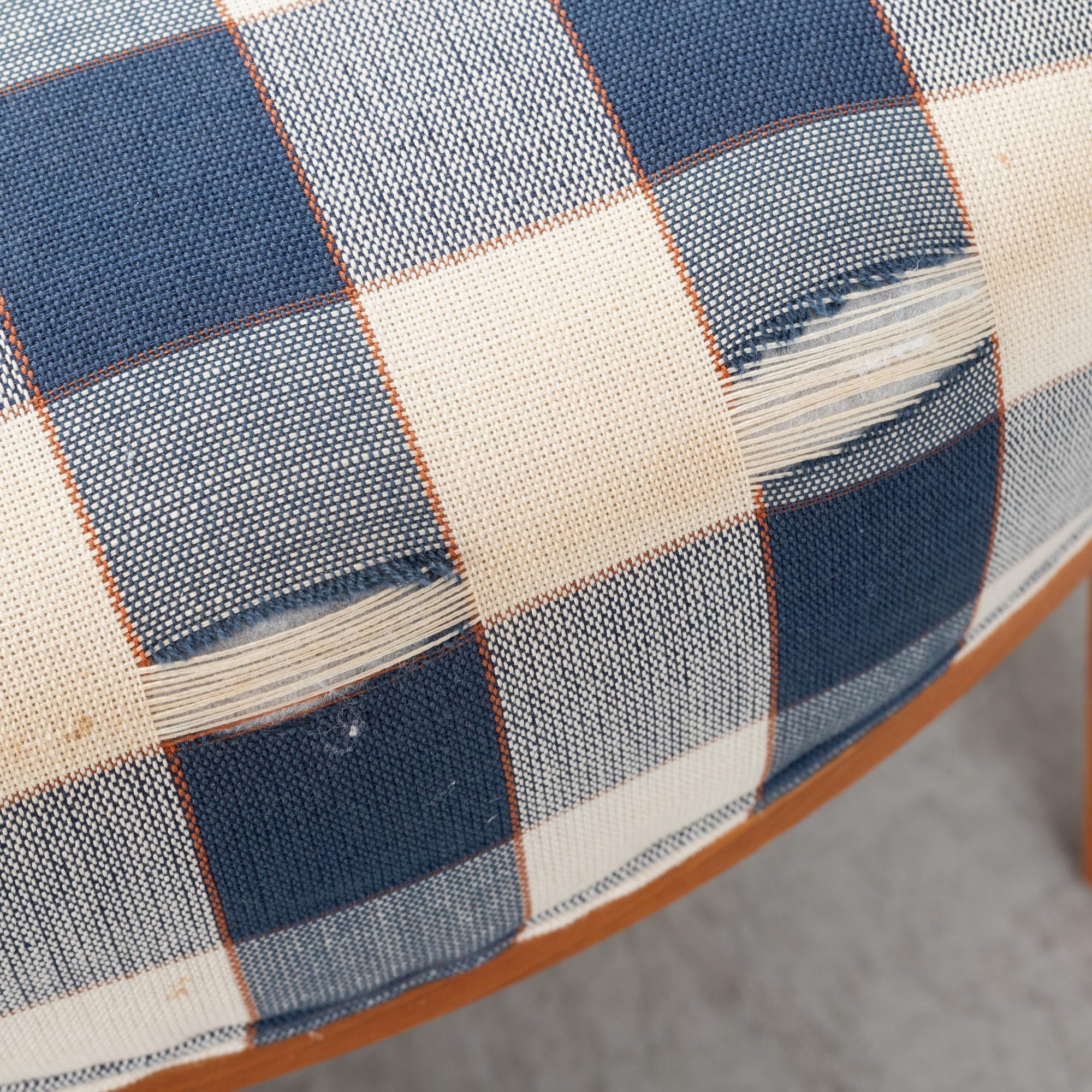 Josef Frank, a model 647 cherry wood stool by Firma Svenskt Tenn.