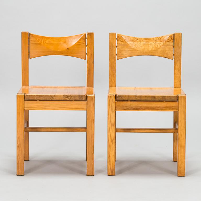 Ilmari Tapiovaara, Four 1980's 'Hongisto' chairs for Laukaan Puu.