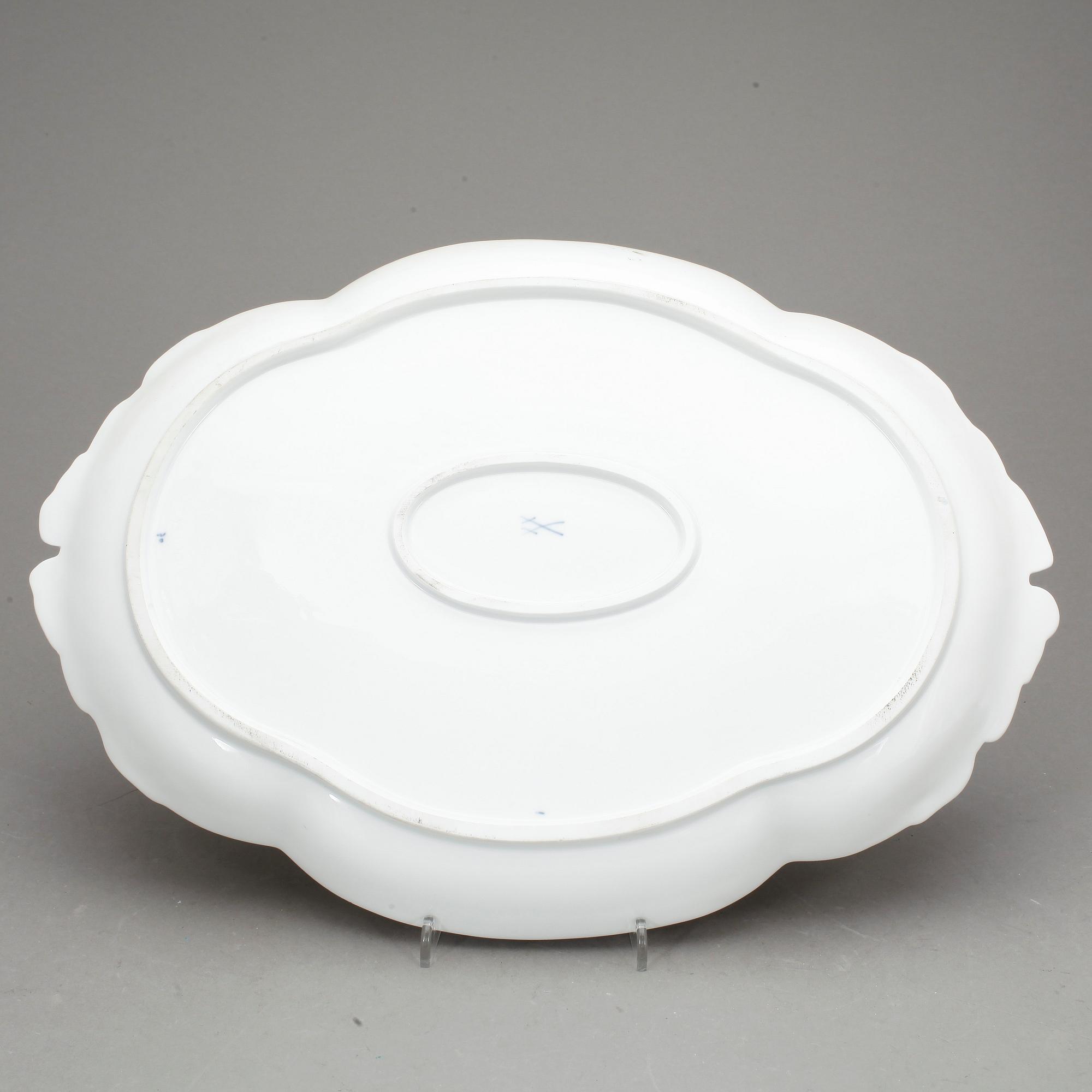 STEKFAT, porslin, Meissen, 1900-tal.