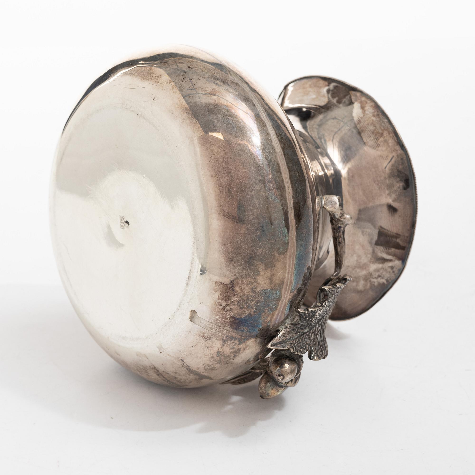 Vase, silver, 20th century.