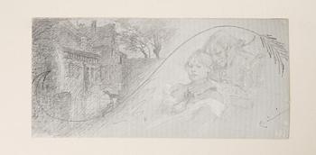 Carl Larsson, "Pennteckningar till Anna Maria Lennergrens samlade skaldeförsök" (Drawings for Anna Maria Lenngrens collected poems).