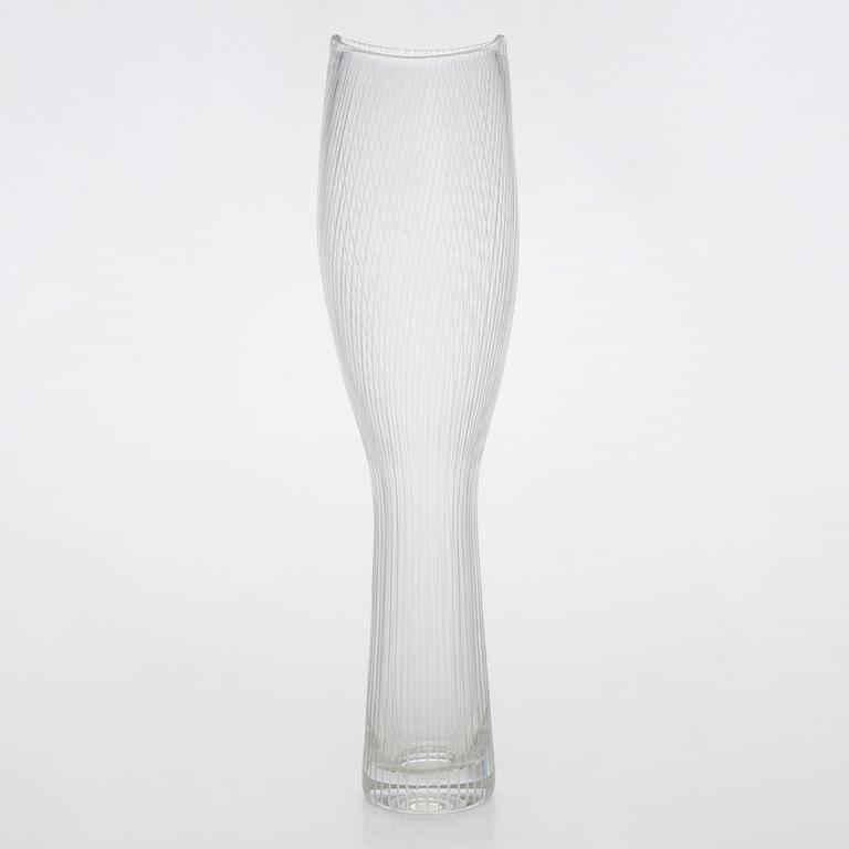 Tapio Wirkkala, a glass vase, model 
 3545, signed Tapio Wirkkala Iittala.