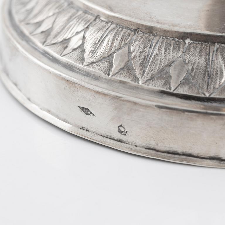 Ljusstakar, ett par, av Filippo della Miglia, Rom 1811-1856.