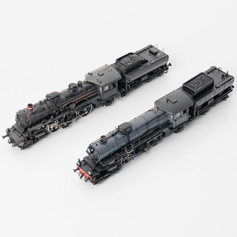Collection of locomotives, 5 pieces. Including Märklin 39490 and Jeco AB, H0.