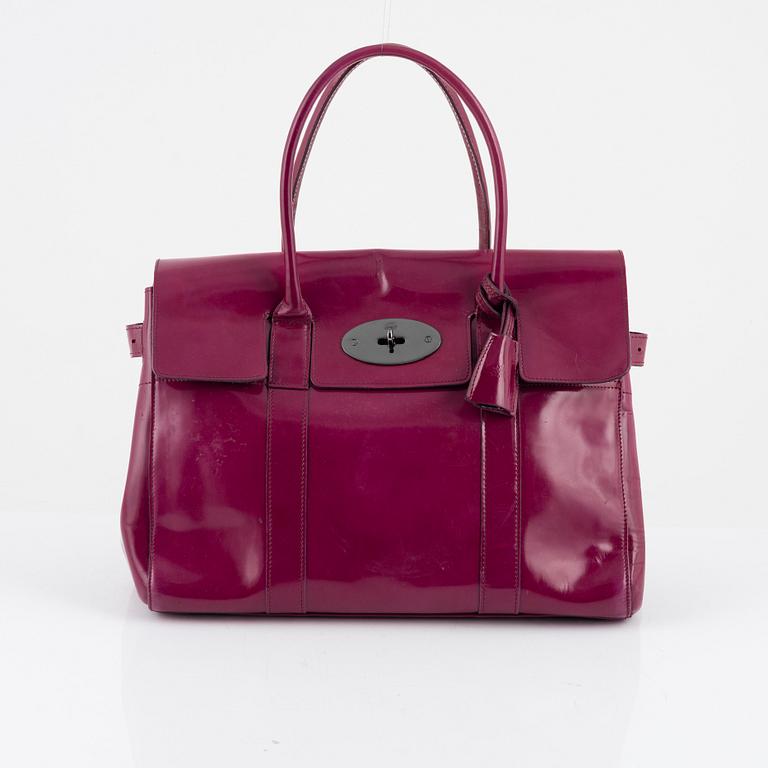 Mulberry, a patent leather 'Bayswater' bag.
