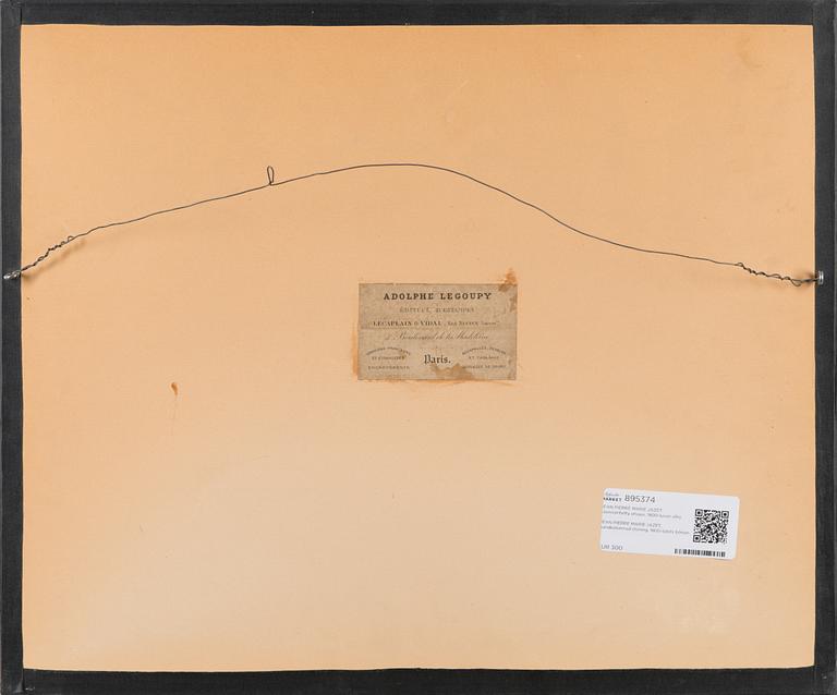 JEAN PIERRE MARIE JAZET, handkolorerad etsning, 1800-talets början.