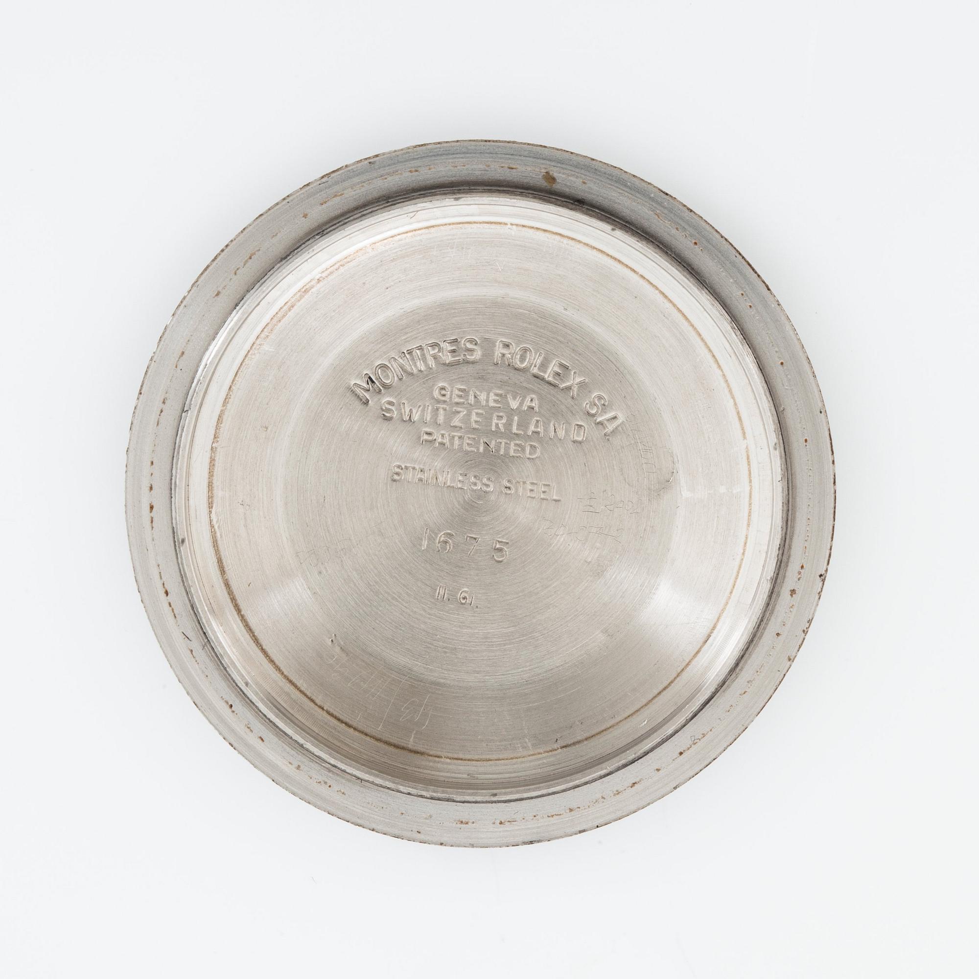 Rolex, GMT-Master, "Pointed Crown Guards, Chapter Ring, Exclamation Point, Gilt Dial".