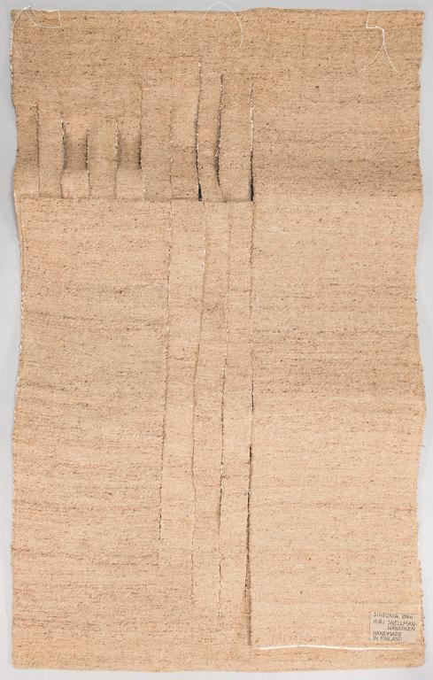 Airi Snellman-Hänninen, an art textile signed Airi Snellman-Hänninen 1986.