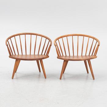 Yngve Ekström, a pair of "Arka" chairs, 1960s.