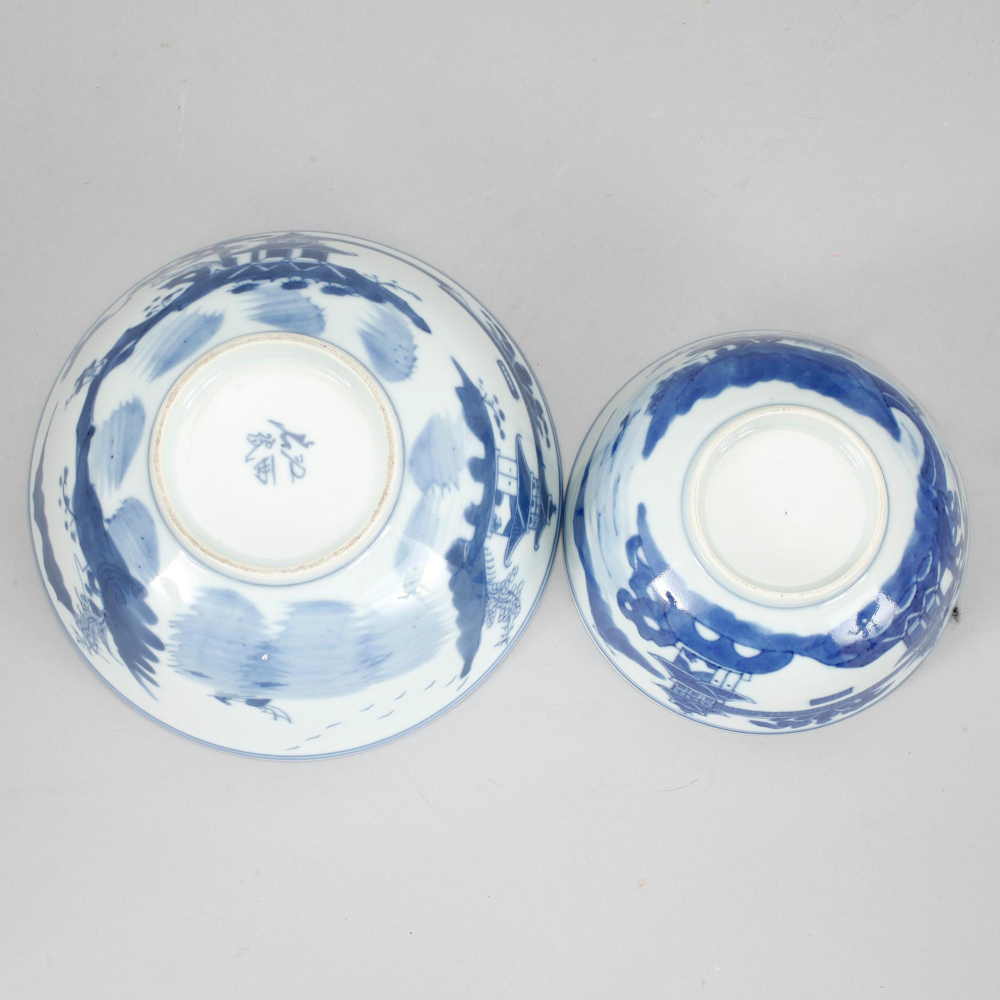 SKÅLAR, 2 stycken, porslin, Kina 1800-tal.