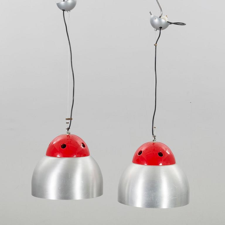 A pair of Italian Luce 350 pendants, latter part of 20th century.