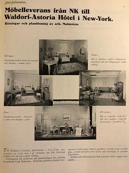 Carl Malmsten, a "Rosendal" table, Nordiska Kompaniet, ca 1930.