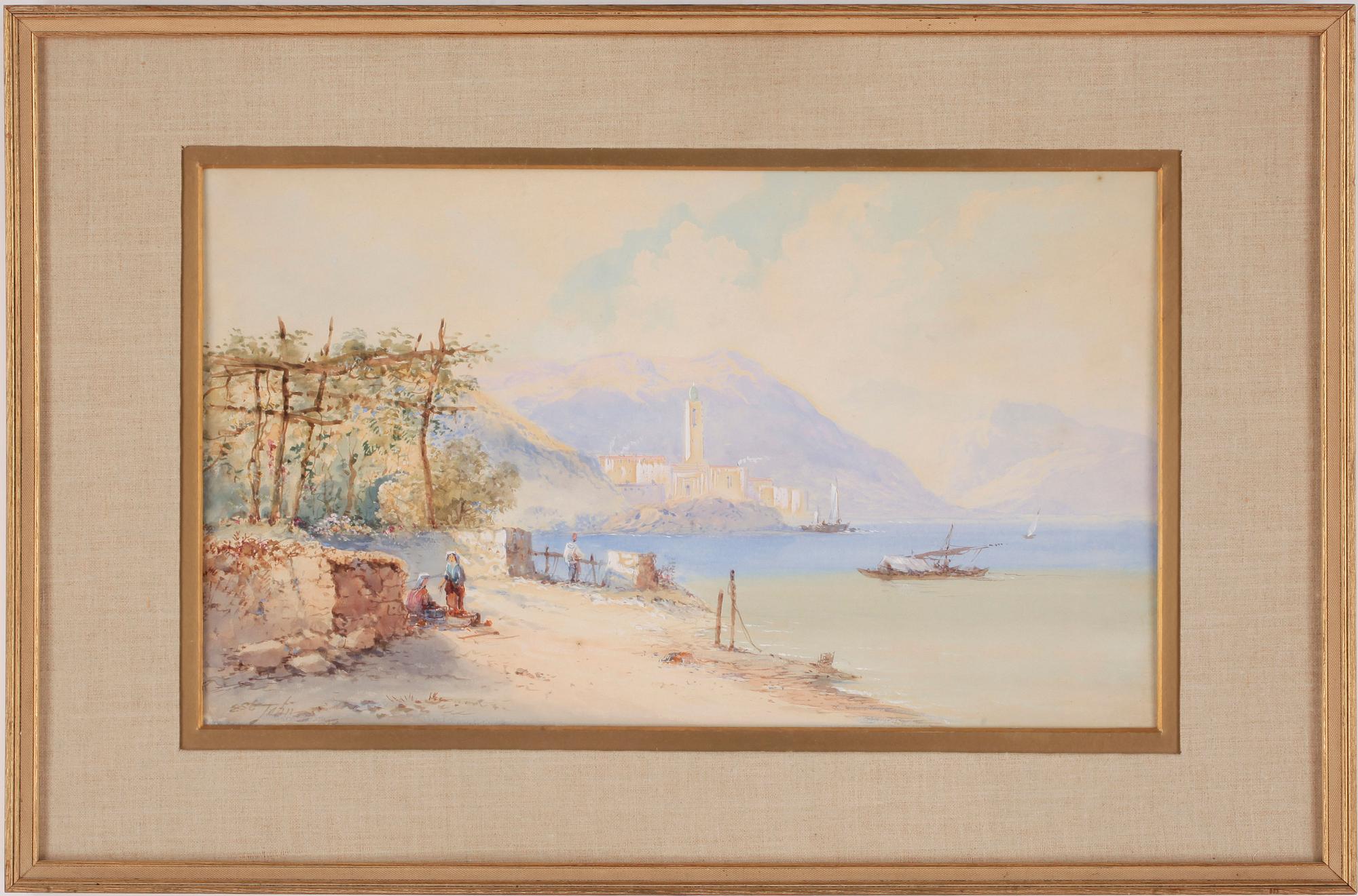 OKÄND KONSTNÄR, akvarell på papper, otydl sign, 1900-tal.