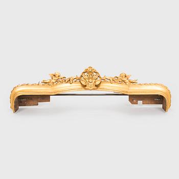 A neo-rococo cornish, late 19th century.