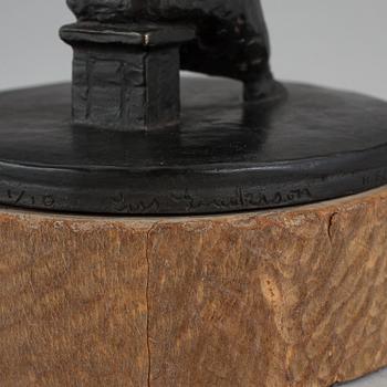 LISS ERIKSSON, skulptur. Signerad och numrerad 1/10. Gjutarstämplar Herman Bergman Fud.