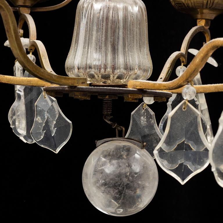 An 18th century rococo chandelier.