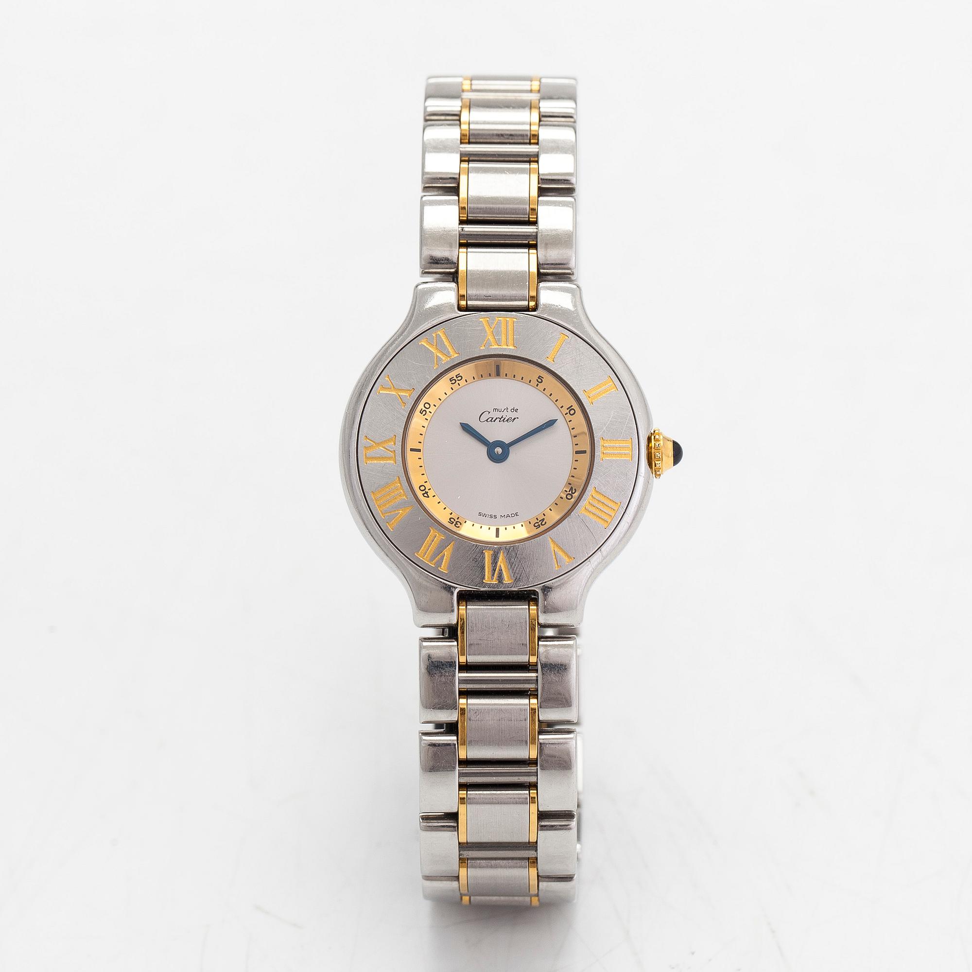 must de Cartier, Must 21, wristwatch, 28 mm.