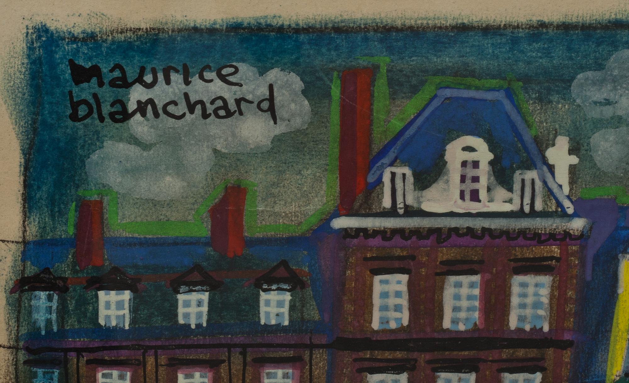 MAURICE BLANCHARD, blandteknik, signerad.