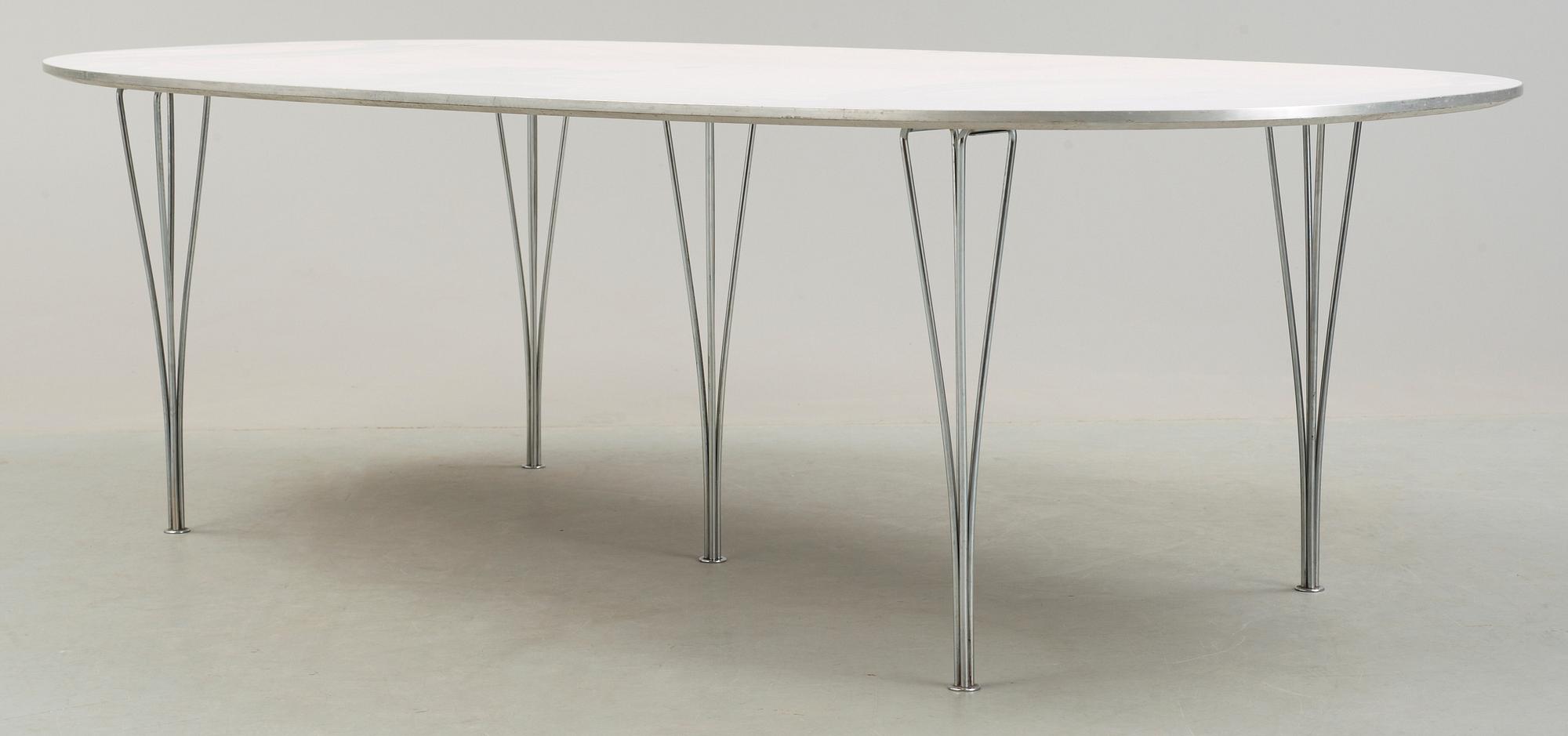 BORD, "Superellips". Design Bruno Mathsson & Piet Hein. Fritz Hansen, Danmark, 1984.