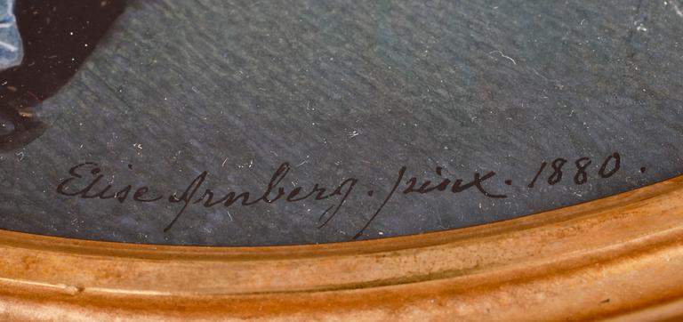 ELISE ARNBERG, gouacher, ett par. Sign samt en dat 1880.
