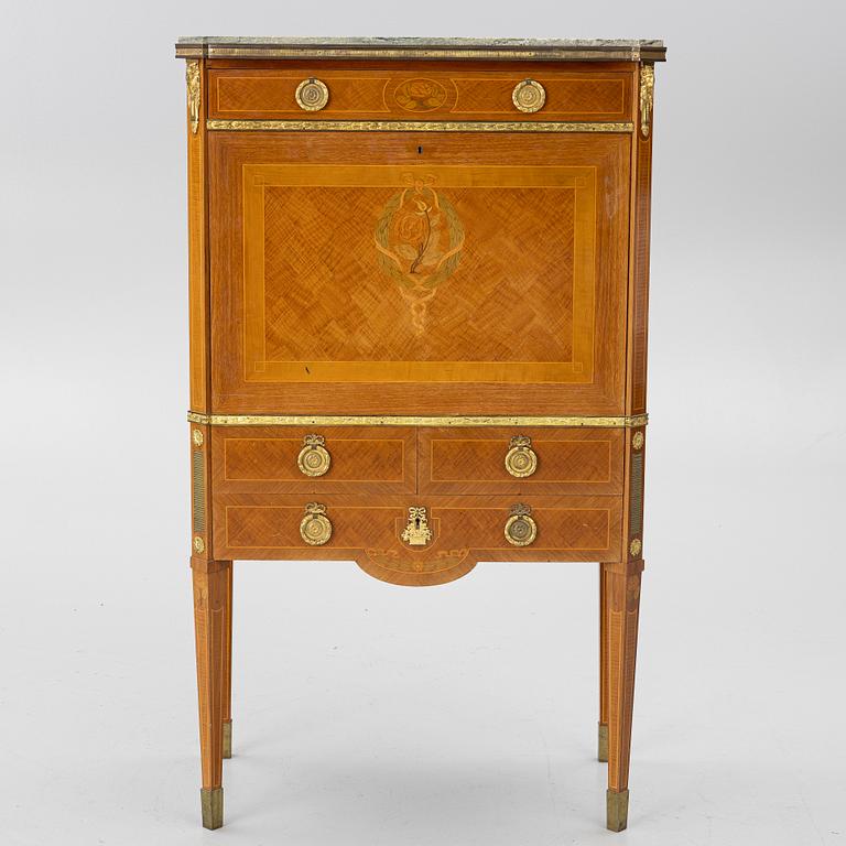 Writing desk, Gustavian style, mid-20th century.