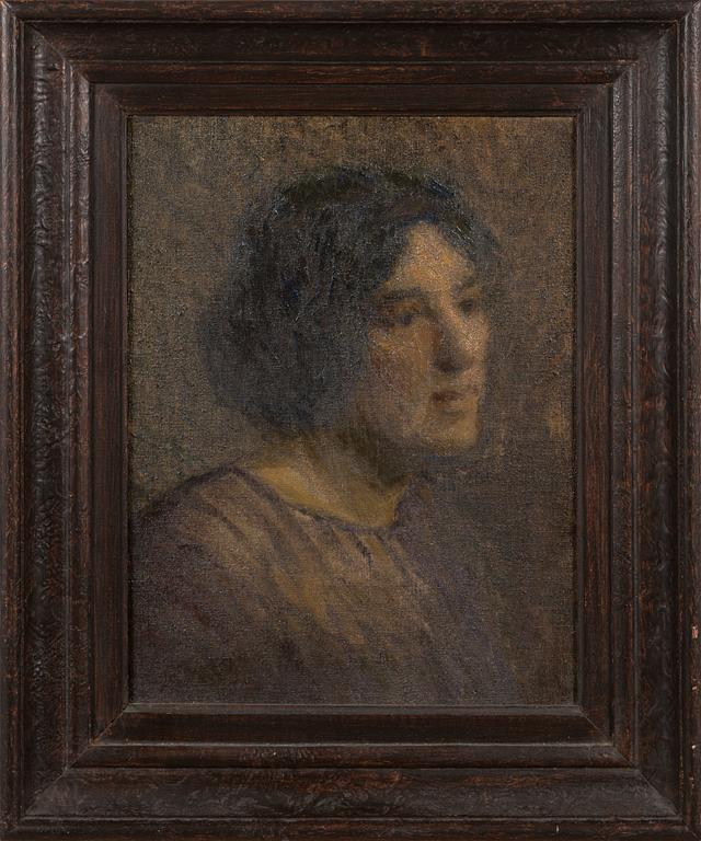 Eugene Carrière, Woman with dark hair.