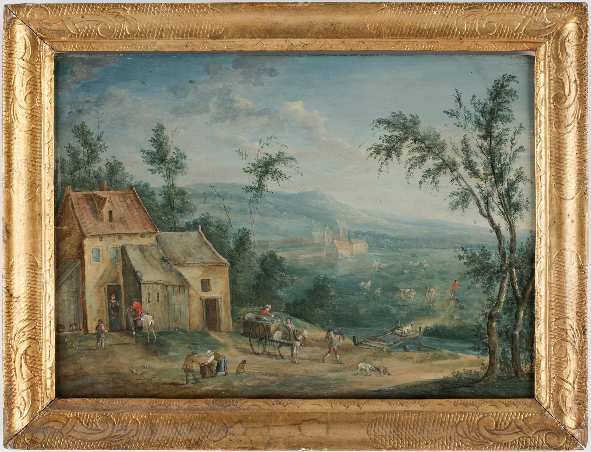 JOSEPH VAN BREDAEL, hans krets, olja på pannå.