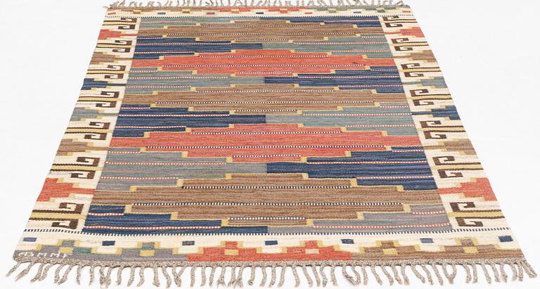 Märta Måås-Fjetterström, a carpet, ”Blå heden”, flat weave, ca 243,5 x 148 cm, signed AB MMF.