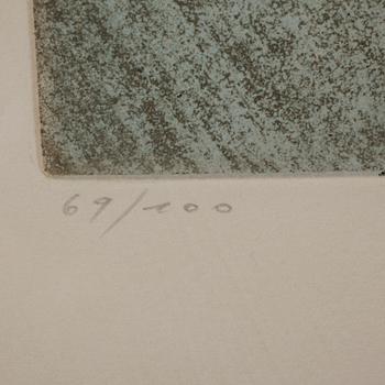 MAX ERNST, etching in colours, signed and numbered 89/100.