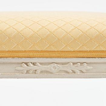 Taburetter, ett par, Stockholmsarbeten från omkring år 1800, Sengustavianska.