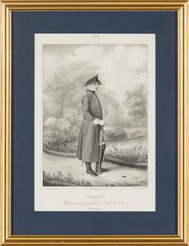 ALEXANDER VASILJEVITCH VISKOVATOV, lithographs (4), St Petersburg, 1841-1862.