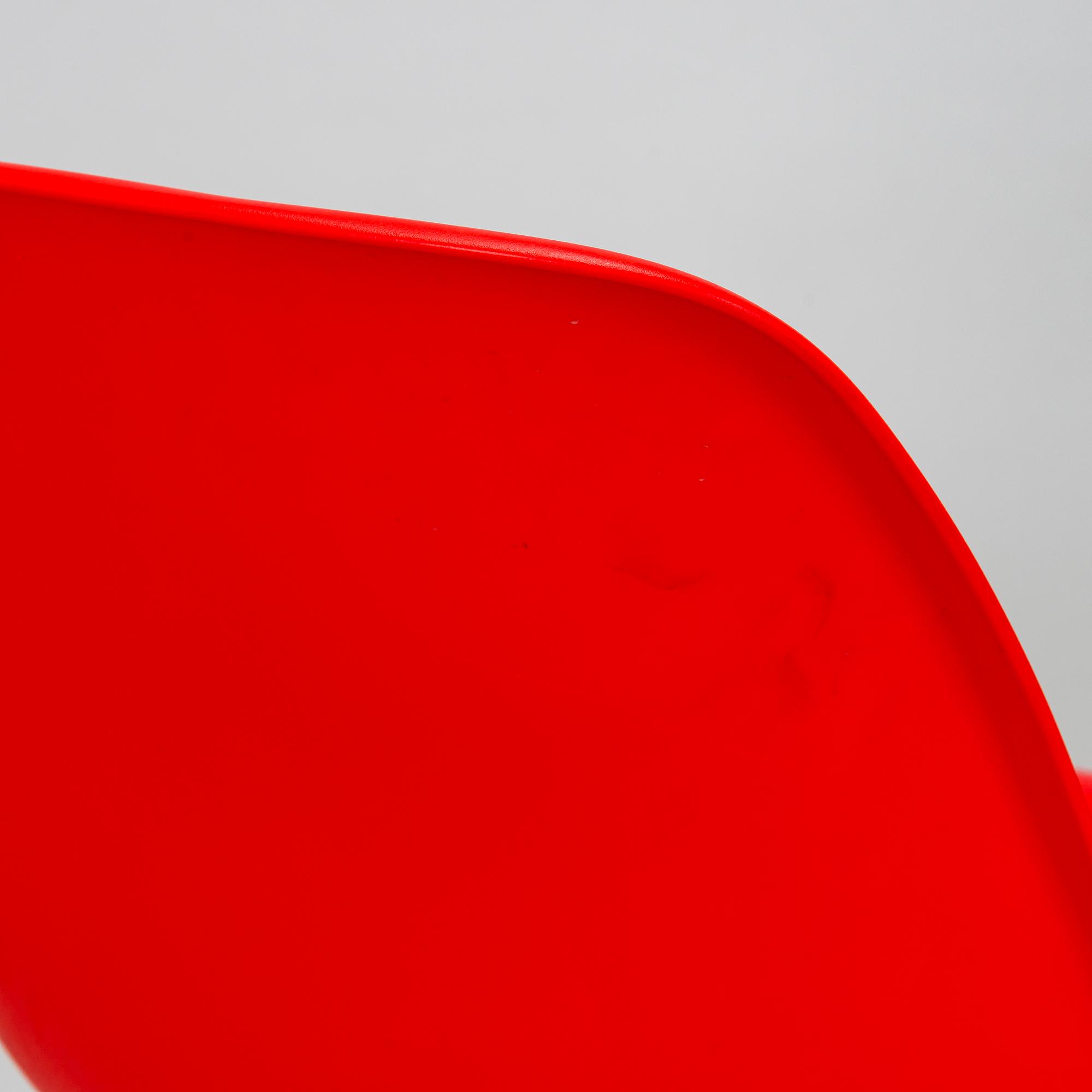 Charles & Ray Eames, two 'Plastic Chair DSW' chairs, Vitra.