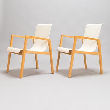 Alvar Aalto, a pair of '403' armchairs for Artek.