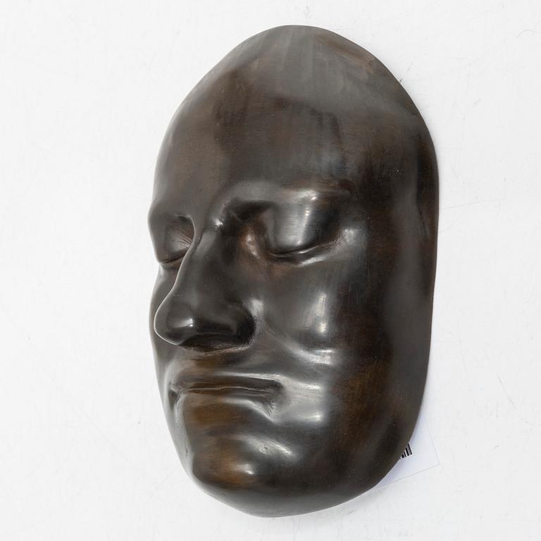 Karl XII:s dödsmask, brons, troligen Finspångs bruk, 1900-tal.