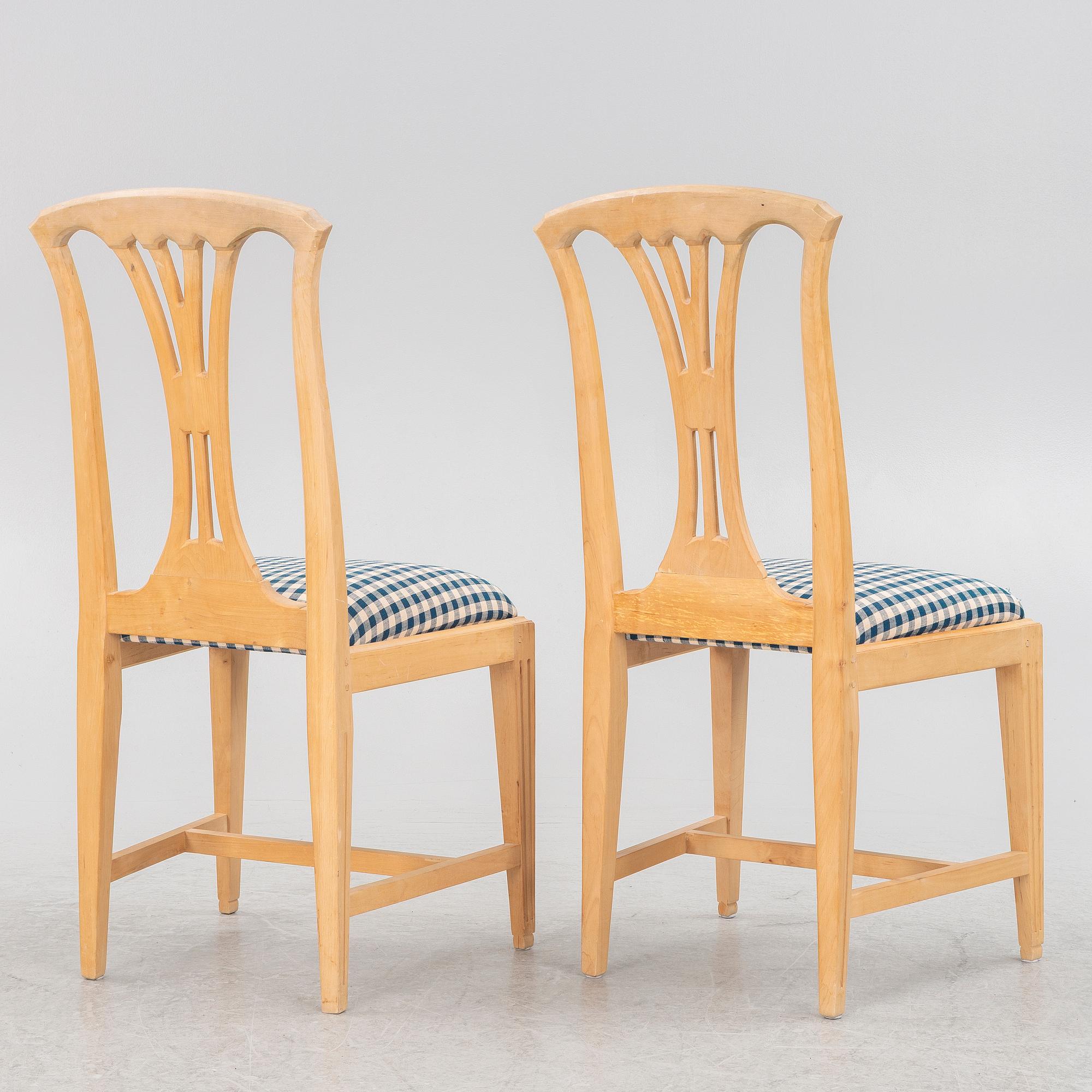 Stolar ett par, gustaviansk stil, "Fresta", Ikea 1990-tal.