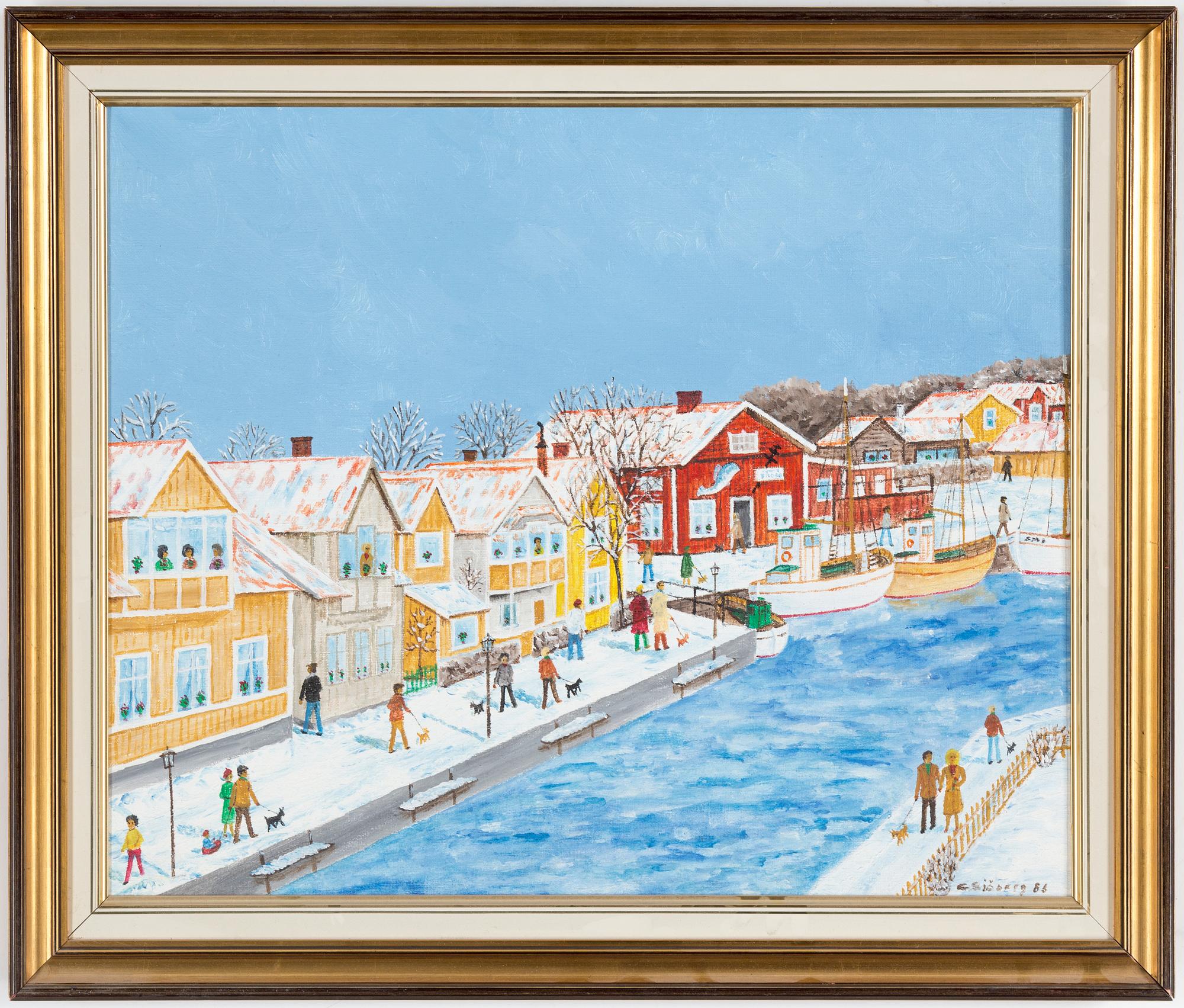 CURT SJÖBERG, oil on canvas, signed and dated -86.
