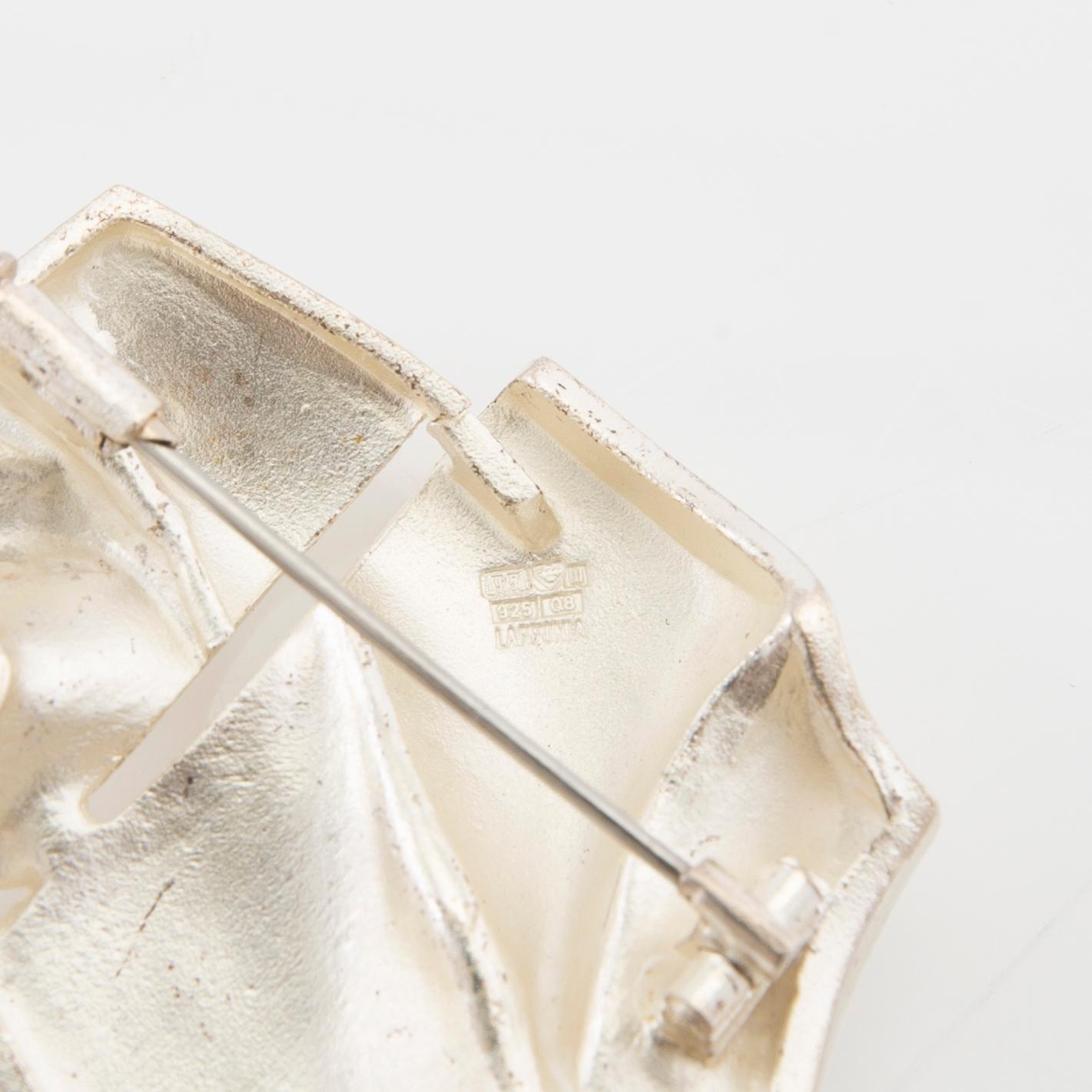 Björn Weckström, Brooch "Stranger on Io" sterling silver, Lapponia 1993.