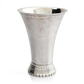 262. Hans Langberg, bägare, silver, Söderhamn 1799. Sengustaviansk.