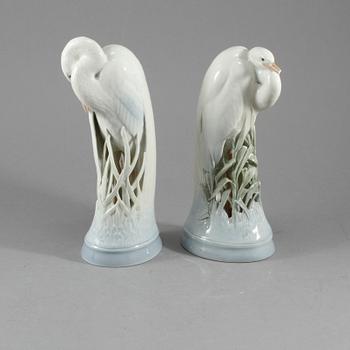 FIGURINER, 2 st, porslin, Royal Copenhagen, Danmark, 1900-tal.