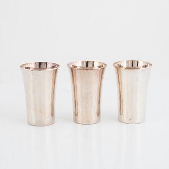 Eric Löfman, 6+1 silver beakers, KG Markströms, Uppsala 1973-77.