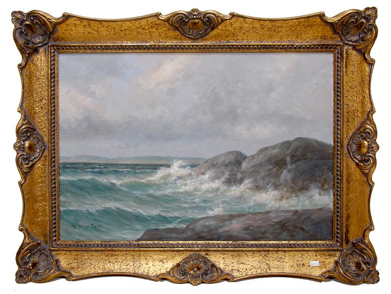 ANSELM DAHL, olja på duk, sign.