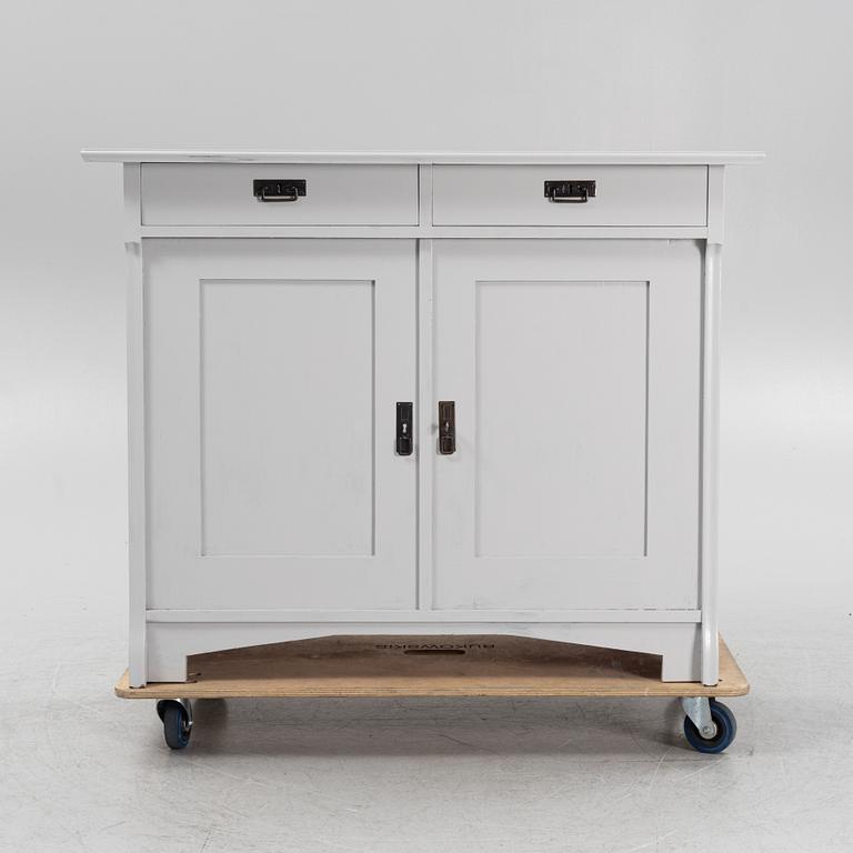A painted cabinet, early 20th Century.